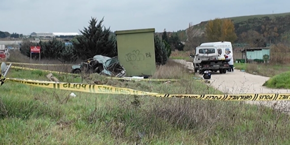 Büyükçekmece’de gece yaşanan kaza gündüz fark edildi: 2 ölü