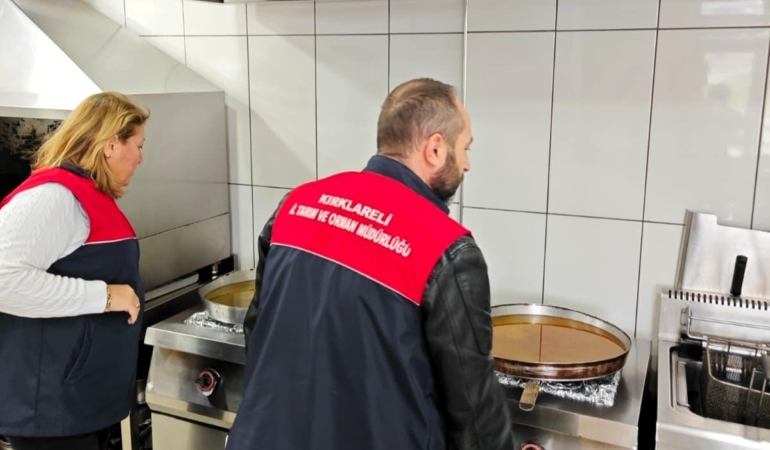 Vize’de kuru yemiş, pastane ve içkili mekanlara yılbaşı denetimi