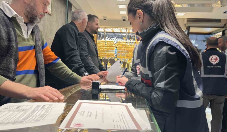 Bursa’da kuyumculara şok baskın: 82 kuyumcuya 16 milyon TL idari para cezası kesildi