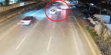 Ehliyetsiz genç, ağabeyinin otomobili ile makas atarken kaza yaptı