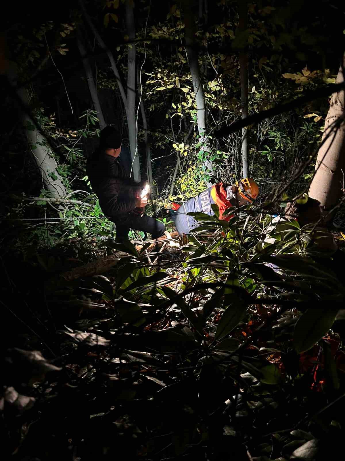 Orman işçisi için ekipler seferber oldu