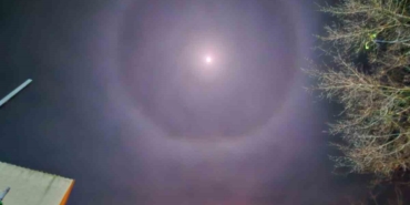 Muratlı semalarında ‘Ay Halesi’ görüldü