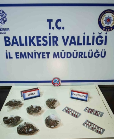 Erdek’te uyuşturucu operasyonu: 1 gözaltı