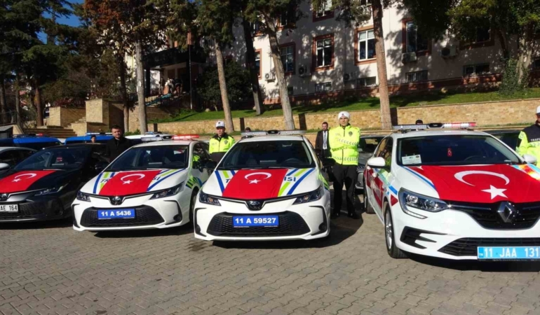 Bilecik’te emniyet ve jandarmanın araç filosu güçlendi: 67 araç hizmette alındı