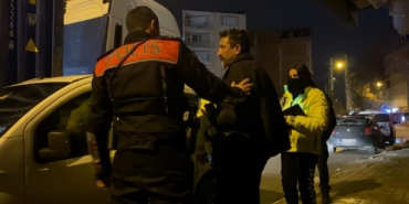 Polislerin alkollü sürücüyle imtihanı