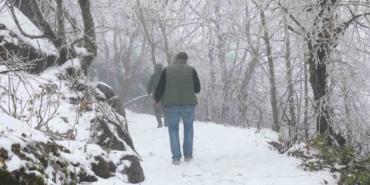 Keremali Yaylası’nda kış güzelliği