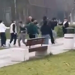 Bursa’da iki grup arasındaki kavga kamerada