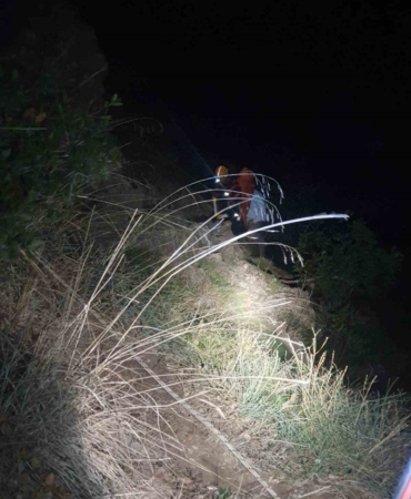 Ormanlık alanda mahsur kalan bir kişi kurtarıldı