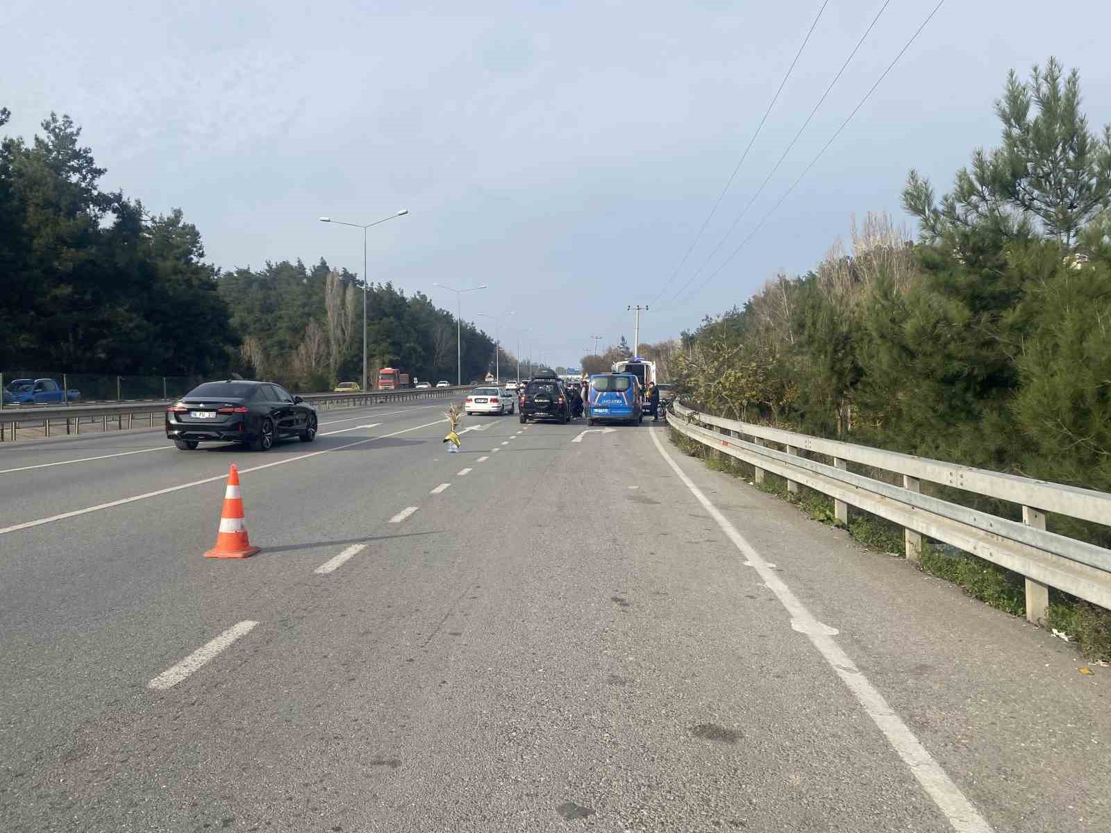Bursa-Mudanya yolunda bisikletli kazası: 1 kişi yaralandı