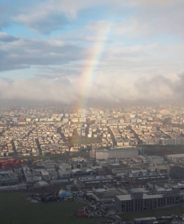 İstanbul’da gökkuşağı sürprizi