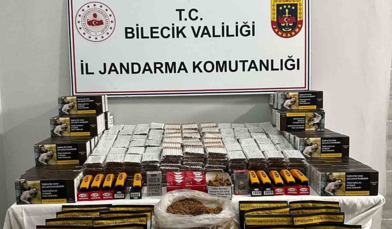 Bilecik’te kaçak makaron operasyonu