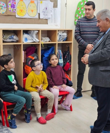 Milli Eğitim Müdürü Anaokulunda minik öğrencilerle buluştu