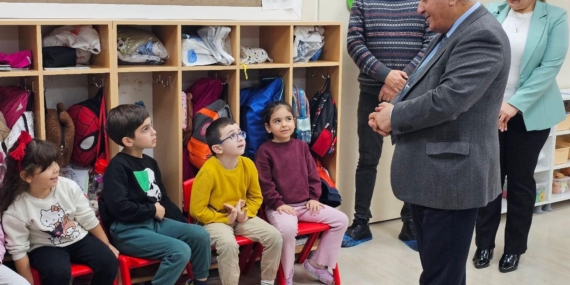 Milli Eğitim Müdürü Anaokulunda minik öğrencilerle buluştu