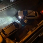 Komşuların park yeri kavgasında ortalık savaş alanına döndü