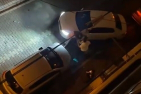 Komşuların park yeri kavgasında ortalık savaş alanına döndü