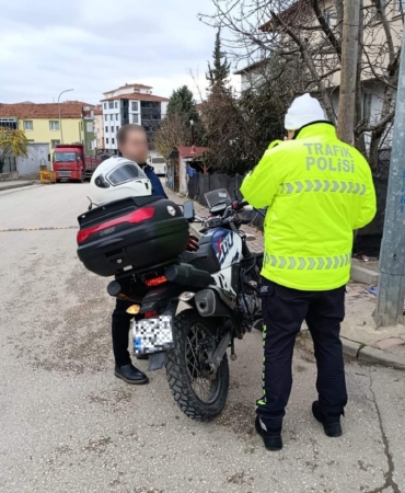 Bilecik’te motosiklet ve ATV sürücülerine yönelik denetim