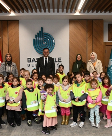 Başiskele’de 4-6 yaş Kur’an kursu öğrencilerinden belediye ziyareti