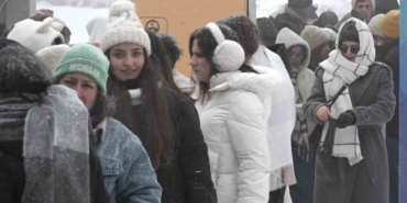 Uludağ’a yoğun kar yağdı, pistler doldu taştı