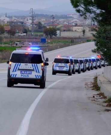 Kırklareli’nde Emniyet teşkilatına 64 yeni araç