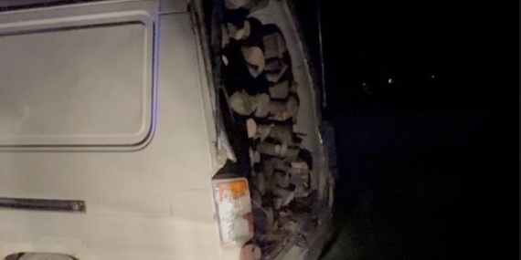 Gönen ve Manyas sınırında odun hırsızlığına suçüstü