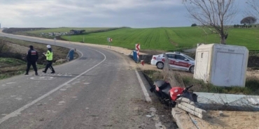 Süleymanpaşa’da motosiklet kazası: 1 ölü, 1 yaralı