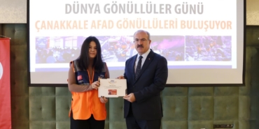 Çanakkale’de AFAD gönüllülerine kimlik kartları teslim edildi