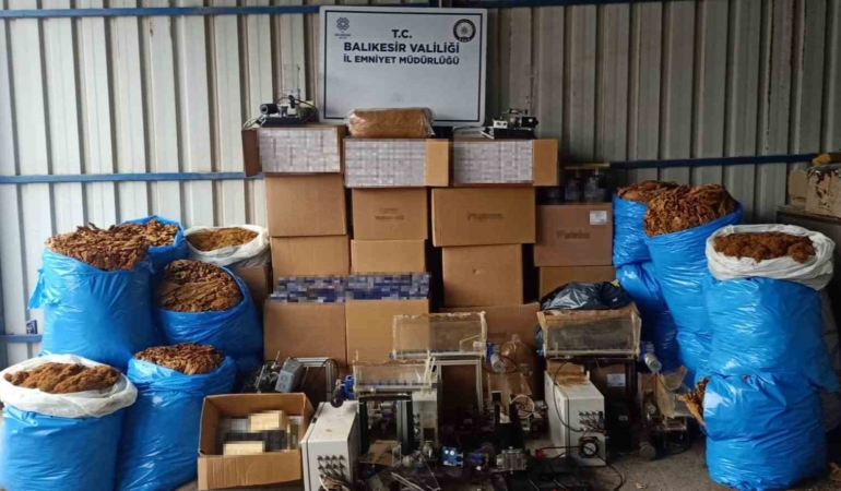 Gönen’de kaçak tütün operasyonu: 13 gözaltı