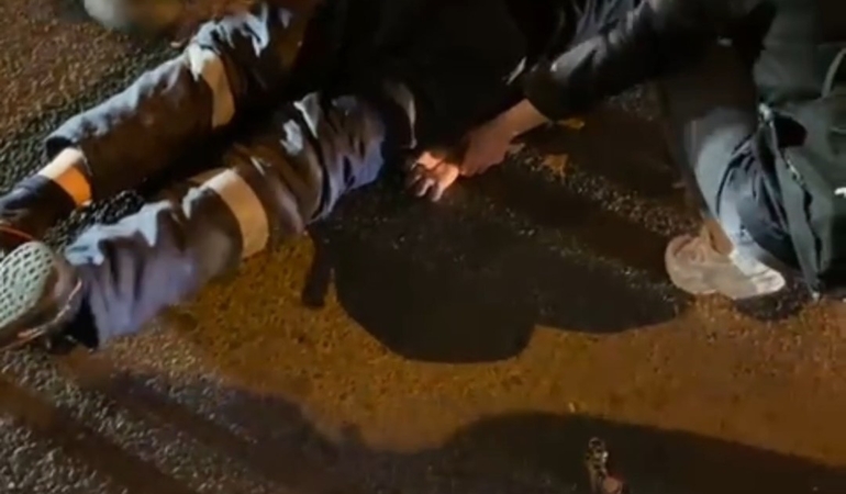 Tekirdağ’da motosikletin çarptığı yaya yaralandı