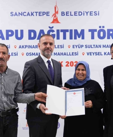 Sancaktepe’de tapu sevinci