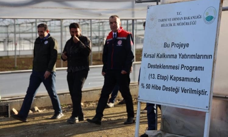 Bilecik’te yüzde 50 hibeli modern sera üretime katkı sağlıyor