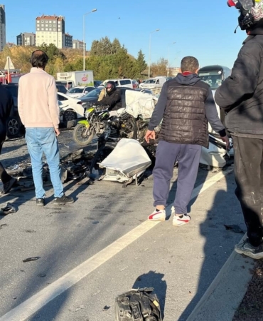Başakşehir’de feci kaza: 1 ölü, 2 yaralı