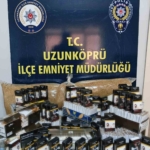 Edirne’de binlerce makaron ele geçirildi