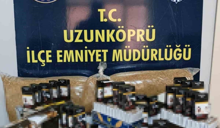 Edirne’de binlerce makaron ele geçirildi