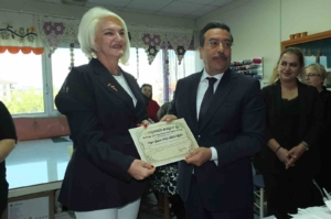 Balıkesir’de kadın hayırsevere Kaymakam teşekkürü