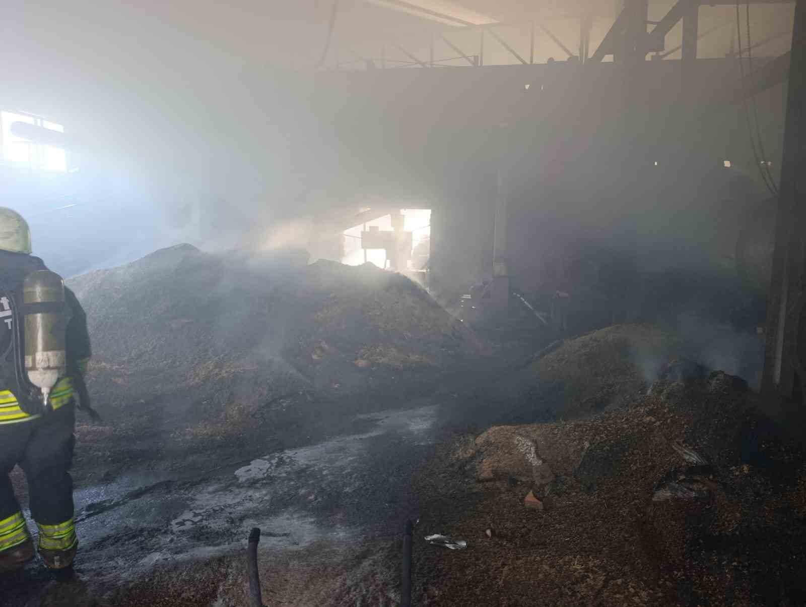 Vize’de palet fabrikasının deposunda yangın