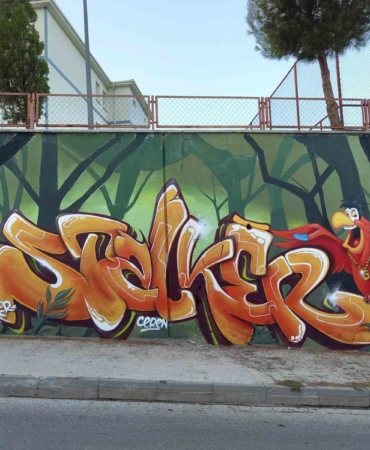 Bozüyük’te okul duvarları sanatla hayat buldu