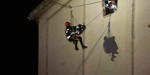 Tekirdağ’da gerçeğini aratmayan arama kurtarma tatbikatı