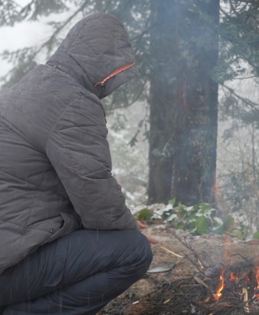 Samanlı Dağları’nın zirvesi beyaza büründü