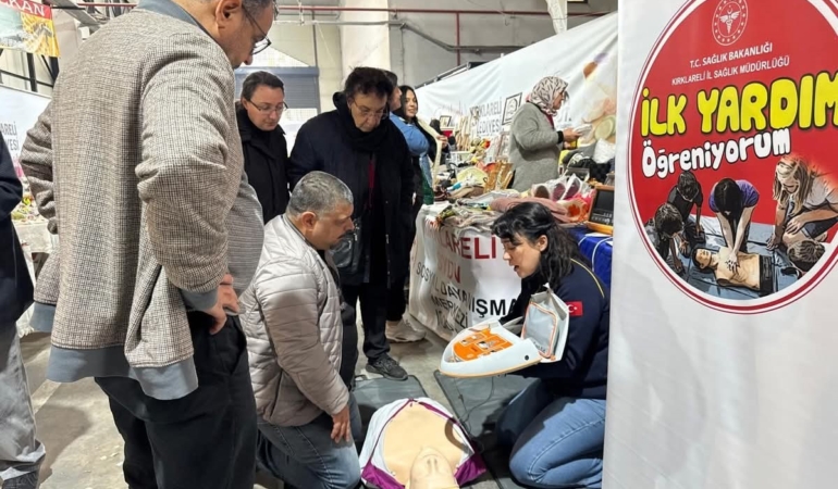 Kırklareli’nde tarım fuarında sağlık bilgilendirmesi ve eğitim