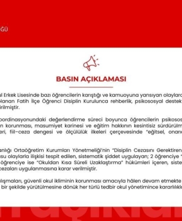 İstanbul Erkek Lisesi’ndeki kavga ile ilgili 20 öğrenciye disiplin cezası