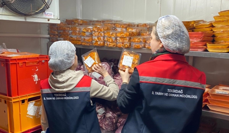Tekirdağ’da toplu tüketim yerlerinde eş zamanlı gıda denetimi