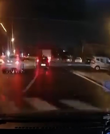 Tehlikeli kovalamaca araç kamerasında