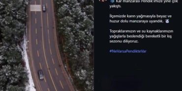 Aydos Ormanı’nda kartpostallık manzara havadan görüntülendi
