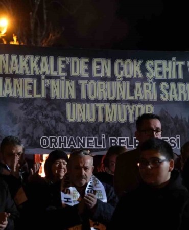 Çanakkale’de en çok şehit veren ilçe Orhaneli’nin torunları, Sarıkamış Şehitlerini andı