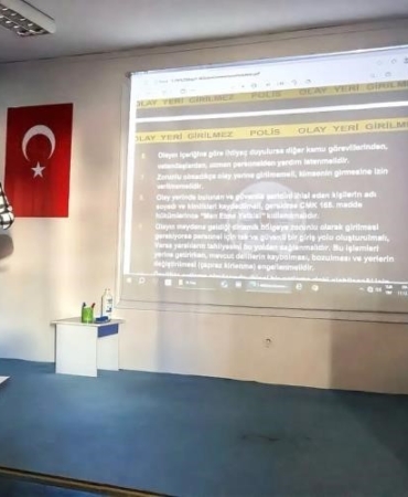 Bilecik’te polislere şüpheli paket ve olay yeri eğitimi