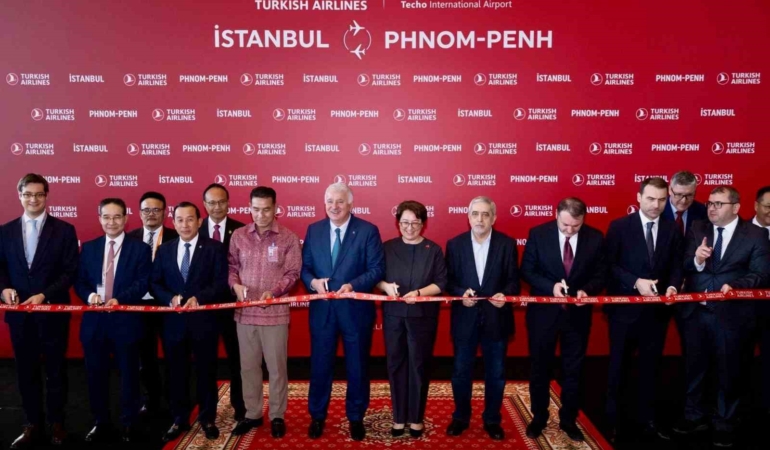 Türk Hava Yolları, Kamboçya’nın Başkenti Punom Pen’e uçuşlara başladı