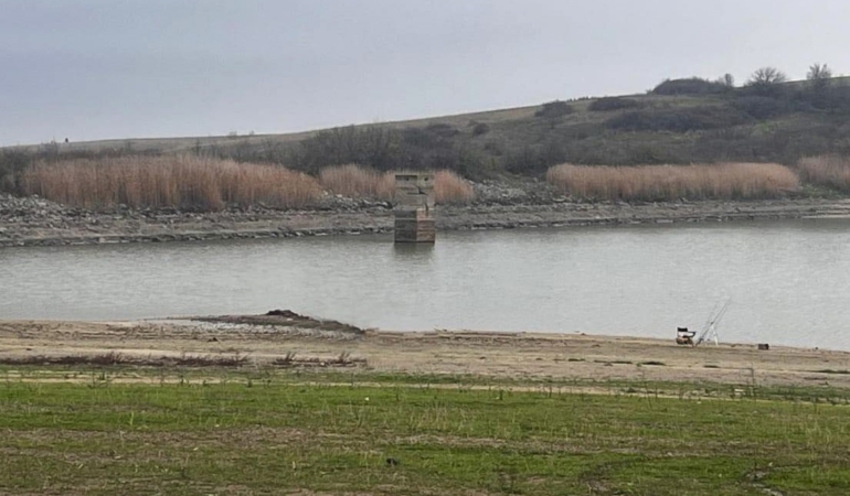 Tekirdağ’daki Hayrabolu Göleti’nde su seviyesi ciddi oranda düştü