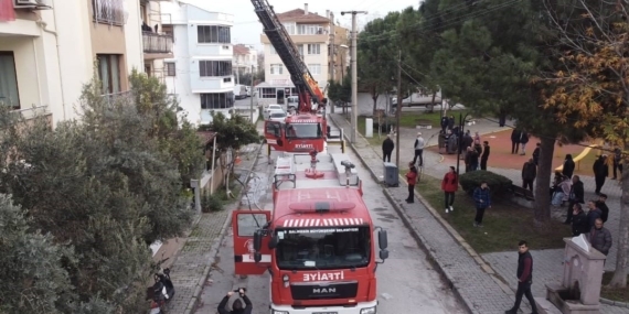 Balıkesir’de çatı yangını