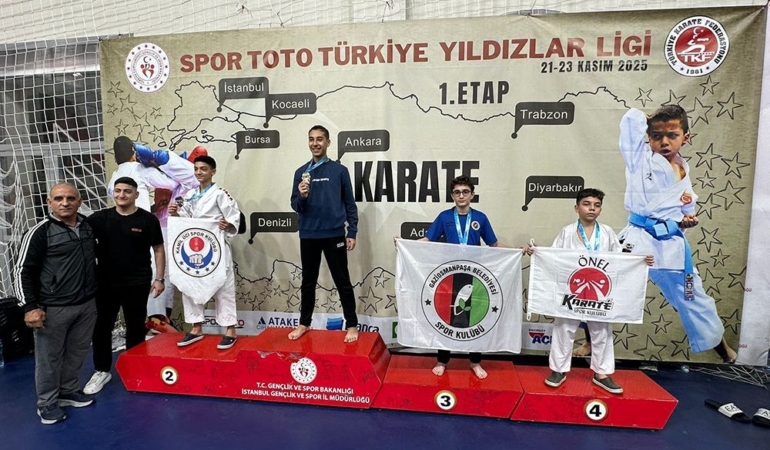 Gaziosmanpaşalı karatecilerden Türkiye Yıldızlar Ligi’nde 14 madalya