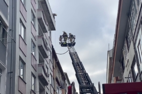 Şişli’deki çatı yangını paniğe neden oldu